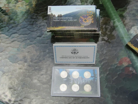 2005 U.S. MINT  Westward Journey Nickel Series Coin Set Complete Box & COA Cover