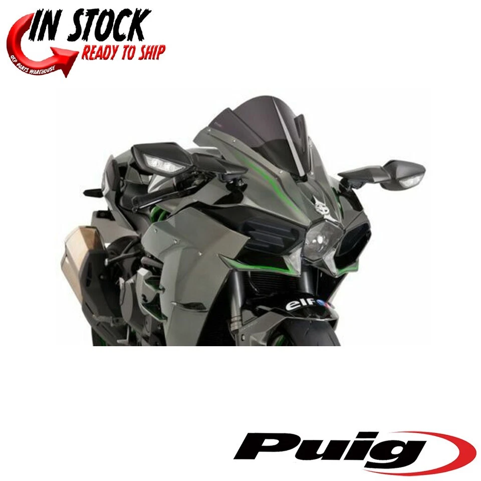 Parabrisas Puig Racing Dark Smoke #7631F Kawasaki Ninja H2 R/Ninja H2 2015-2020 Foto 1 de 1