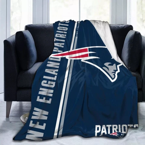 New England Patriots Soft Sherpa Fleece Blanket Warm Large Sofa Throw Blanket Cover