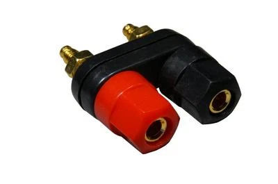 Terminal amplificador altavoz poste de encuadernación 5 vías banana chapado en oro (#601-001) Foto 1 de 4