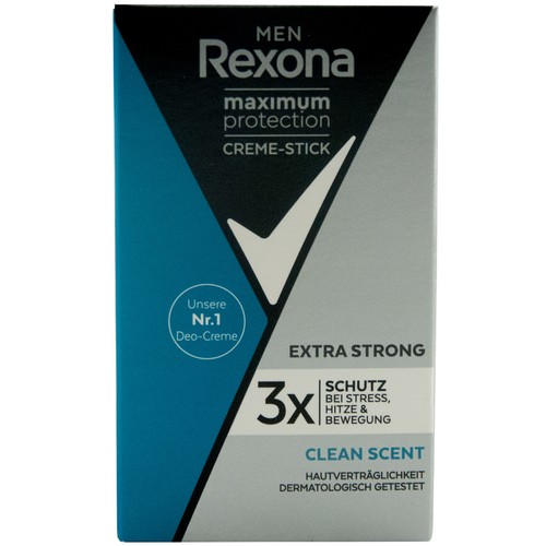 Rexona Men Desodorante Stick Clean Scent 1 X 45ml Maximum Protección Crema Stick