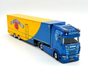 Rimorchio box Scania S highline CS20H 2 assi "Kees van der Meer" modelli camion WSI - Foto 1 di 8