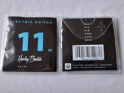 2 x sets Harley Benton Electric Guitar Strings 11-52 Burly Slinky Gauges