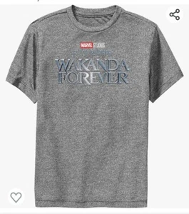 Marvel Black Panther Wakanda Forever T-Shirt Kids Youth Large Gray (B3) - Picture 1 of 5