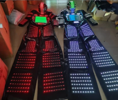 Traje Espacial LED Bar Club Fiesta Iluminar Traje Espacial Rave Disfraz Ropa con Pantalla  Foto 1 de 4