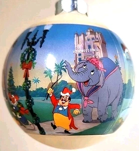 Disney Dumbo Adorno de Navidad Bola de Vidrio Vintage 1997 - Imagen 1 de 3