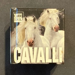 mini libro cm. 6x6 Cube Book CAVALLI Edizioni White Star - Picture 1 of 7