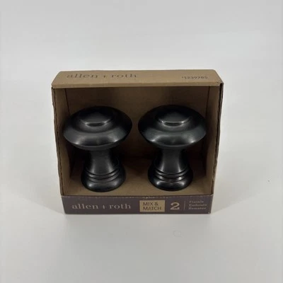 Allen + Roth Barra de Cortina Trompeta Acabados Pistola Acabado Metal #1239785 Volumen Precio Foto 1 de 4