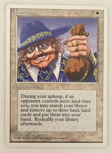 1x Land Tax 4th Fourth Edition MTG Magic the Gathering LP - Picture 1 of 2