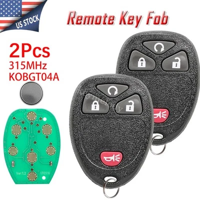 2 Для 2005 2006 2007 2008 2009 Chevrolet Uplander бесключевой дистанционный автомобильный брелок 4B - Изображение 1 из 4