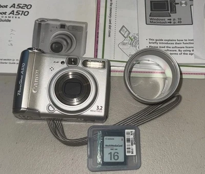 CÁMARA DIGITAL CANON POWERSHOT A510 3,2 MP CON ZOOM ÓPTICO 4X Folletos de software Foto 1 de 4