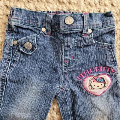 Sombrero Sanrio Hello Kitty Bordado Rosa Parche Corazón Azul Arco De Colección Y2K 12M Foto 1 de 4