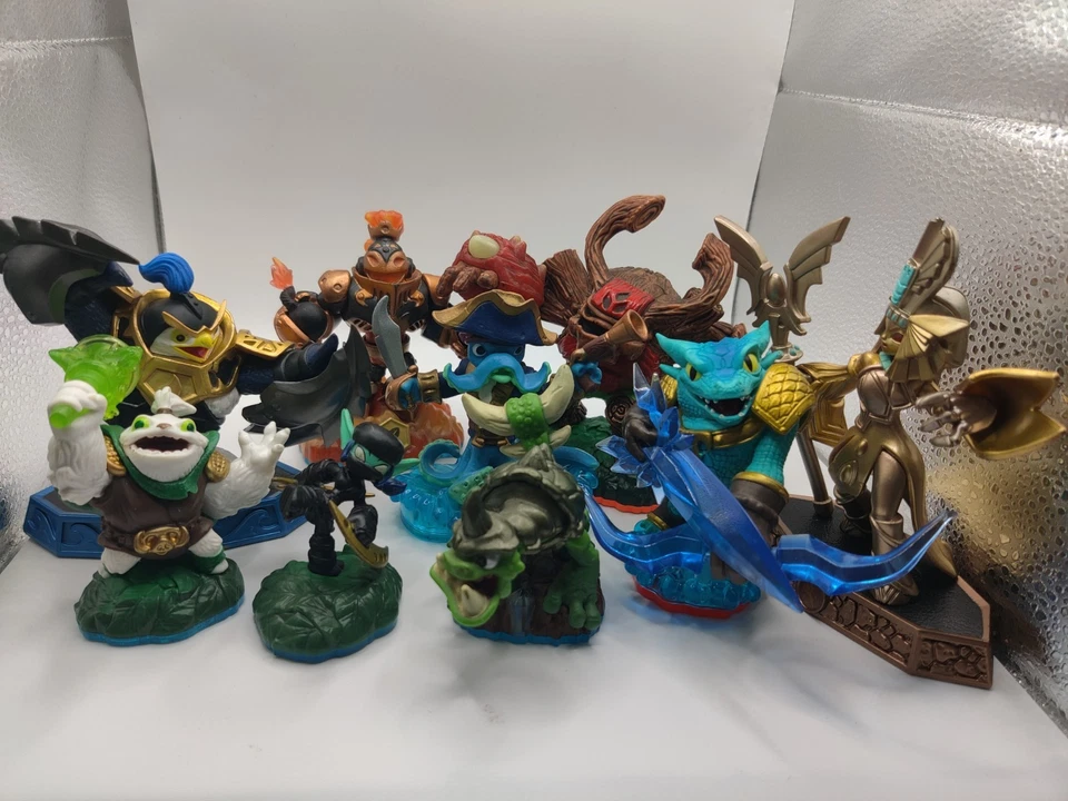 Skylanders Paquete Lote De 9 Stealth Elf Golden Queen Tree Rex Instantánea Kingpen Foto 1 de 1