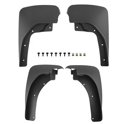 Black Plastic Mud Flaps Set for Ford Explorer Limited Sport Utility 2011-2018 - Image 1 of 4