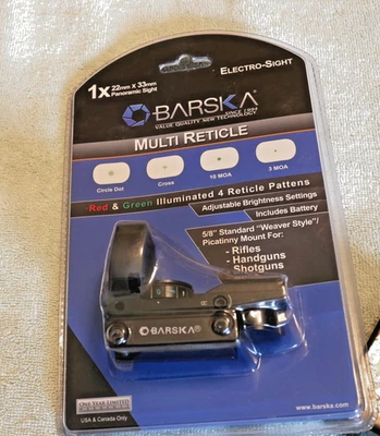 Vista panorámica Barska Electro-Sight multi retícula 22 mmX33 mm - Nueva - Ver imagen Foto 1 de 4