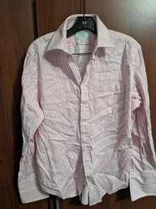 Herren Charles Tyrwhitt Slim Fit Hemd weiß rosa Streifen 16,5 6 1/2 - Bild 1 von 9