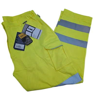 Portwest LW71 Ladies Hi Vis Trousers Pants - Yellow - XXL - Image 1 of 4