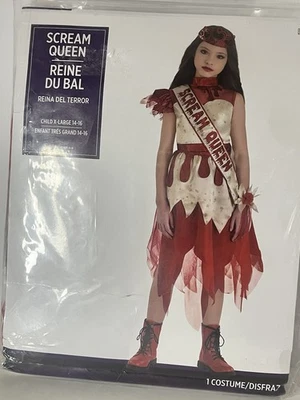Scream Queen Prom Queen Costume Suit Yourself Dress Up Halloween Child XL 14-16 - Image 1 of 4