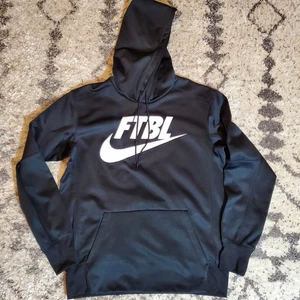 Nike FTBL Pullover Hoodie Sweatshirt Men's Medium Black Dri Fit Long Sleeve  - Picture 1 of 12