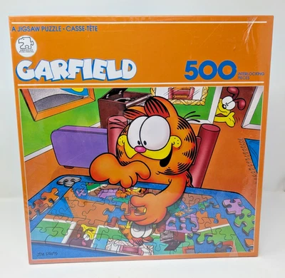 ¡NUEVO Y SELLADO DE FÁBRICA! Rompecabezas Garfield 1978 vintage 500 piezas Foto 1 de 4
