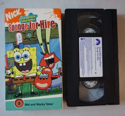 Nickelodeon Spongebob Squarepants Sponge for Hire (2004) VHS - Image 1 of 2