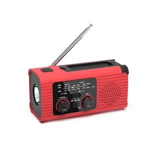 2000mAh Portable LED Emergency Lights with SOS Radio Outdoor Camping Solar9485 - Bild 1 von 7