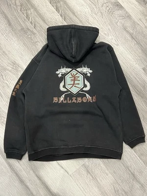 Sudadera con Capucha Billabong Años 90 De Colección Dragón Negro Surf Y2K Talla L Rara Letra China Foto 1 de 4