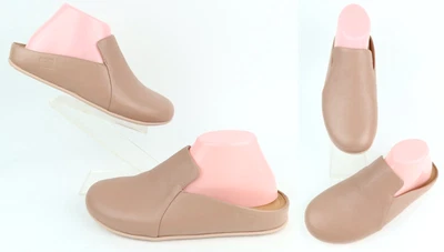 NEW! Fitflop Women’s Chrissie II Haus Leather Slippers Beige Size 8 - Image 1 of 4