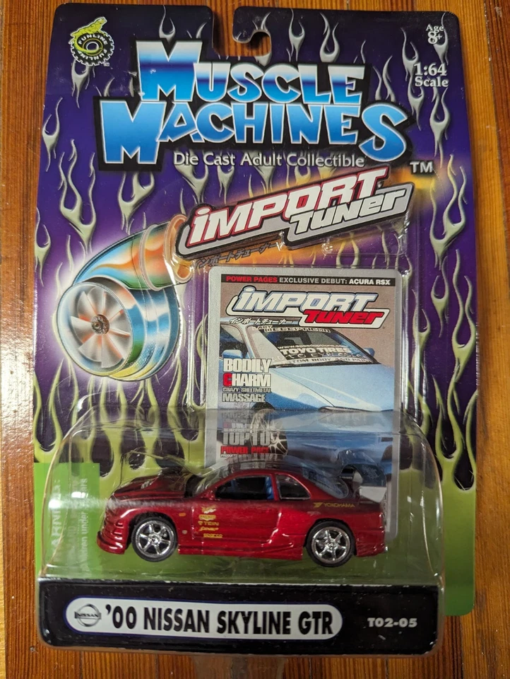 2000 Muscle Machines Import Tuner '00 Nissan Skyline GTR Red New - Image 1 of 1
