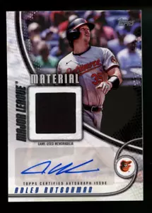 2025 Topps Series 1 ADLEY RUTSCHMAN Major League Material Patch Auto 36/50 - Picture 1 of 2