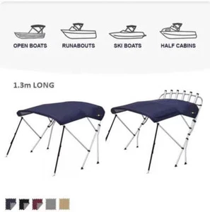 Oceansouth 3 Bow Whitewater Bimini Top. Various Sizes/Colors with optional rocke - Picture 1 of 38