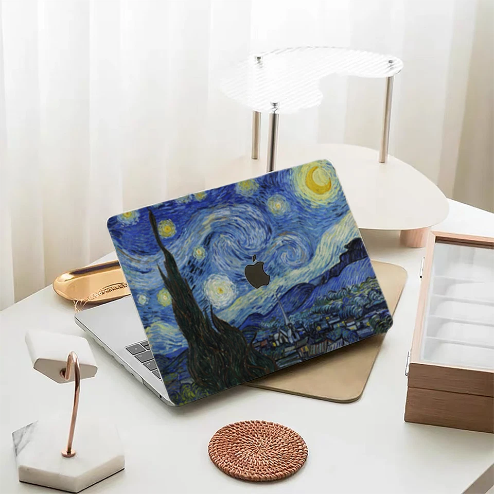 Starry Night Van Gogh MacBook Case Artistic Cover Pro Air 2025 M5 M4 Max 14" 16" - Image 1 of 4
