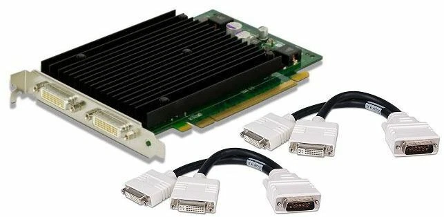 Nvidia Quadro NVS 440 256MB PCIe x16 GDDR3 Two DMS-59 390423-001 + 2x Cable DVI - Image 1 of 3