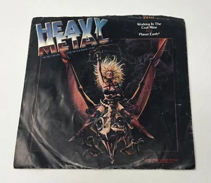 DEVO Heavy Metal Record E-47204 7" VINYL planet earth Soundtrack 45 Coal Mine - Picture 1 of 4