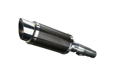 Silenciador redondo deslizable de fibra de carbono Delkevic 8" Honda NC700 NC750 - 12-21 escape Foto 1 de 3