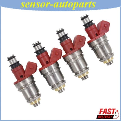 4x Fuel Injectors For Nissan D21 1990 1991 1992 1993 1994 Pickup 2.4L 1660086G00 - Изображение 1 из 4