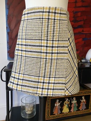 Minifalda a cuadros mezcla de lana talla 18 Foto 1 de 4