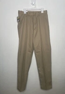Galaxy School Uniform Khaki Pants Boys Size 6 Straight Leg  Pleated Adjustable - Picture 1 of 6
