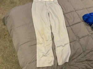 Easton Large L Gray Baseball Full Length Pants Baggy ankle fit - Picture 1 of 4