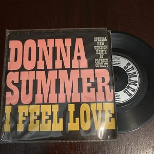 Donna Summer - I Feel Love 7" Vinyl Remix by Patrick Cowley Single Record FEEL7 - Picture 1 of 1