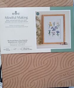 DMC Mindful Making Flowers Embroidery Kit w/Thread Needle Pattern & Backing New