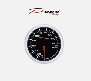 Werkzeugmanometer 52mm DEPO Öltemperatur 0-150°C schwarz STEPPER MOTOR RAUCH - Bild 1 von 2