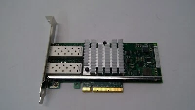 X520-DA2 Intel N2XX-AIPCI01 10GB Dual Port Ethernet Adapter 74-6814-01 H/Bracket - Image 1 of 3