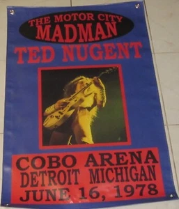 TED NUGENT "24 X36" VINYL INDOOR/OUTDOOR REPLICA CONCERT BANNER - Picture 1 of 1