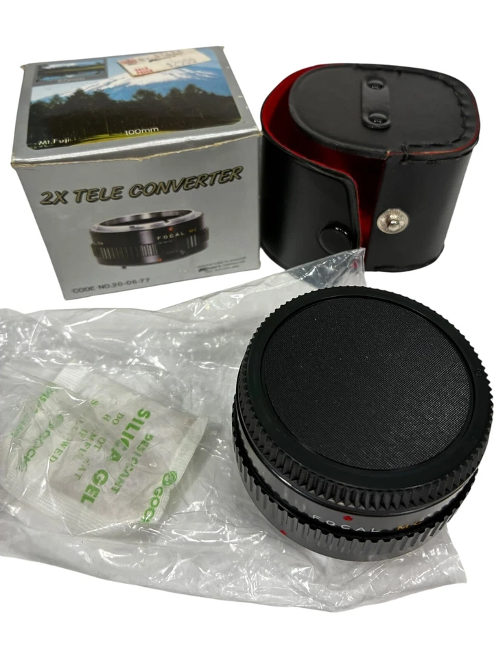 Vintage FOCAL MC 2X Tele Converter Lens Pentax K /PK Mount Camera W/ Caps