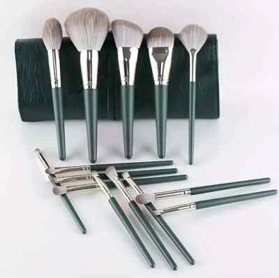 Make Up Pinsel Set mit praktische Aufbewahrungstasche Schminkpinsel 14tlg - Bild 1 von 4