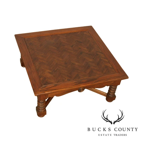 Hekman Vintage Square Oak Parquet Top Coffee Table Cover