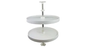 24" Full Round or Kidney Kitchen Cabinet Lazy Susan Daisy Rotating Shelf - Picture 1 of 2