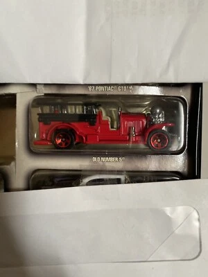 Hot Wheels Hall of Fame Tin Set Exclusive Old Number 5 Fire Truck - Image 1 of 2