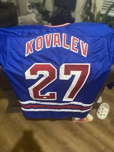 Maglietta personalizzata firmata Alexei Kovalev New York Rangers (JSA Witness COA) - Foto 1 di 4